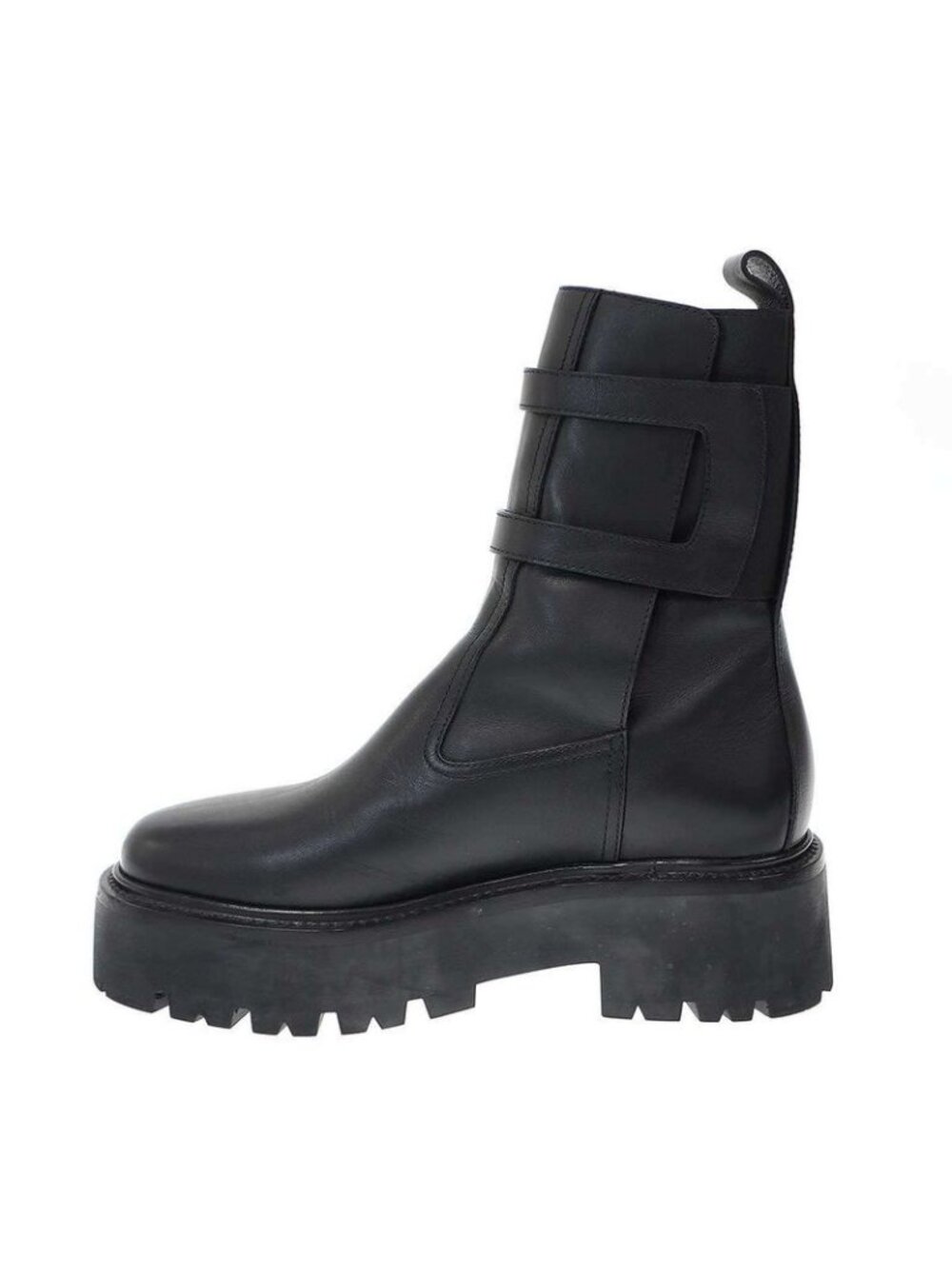 Celine Bulky Buckle Medium Boots Be0212 Black 36 - Picture 2 of 8